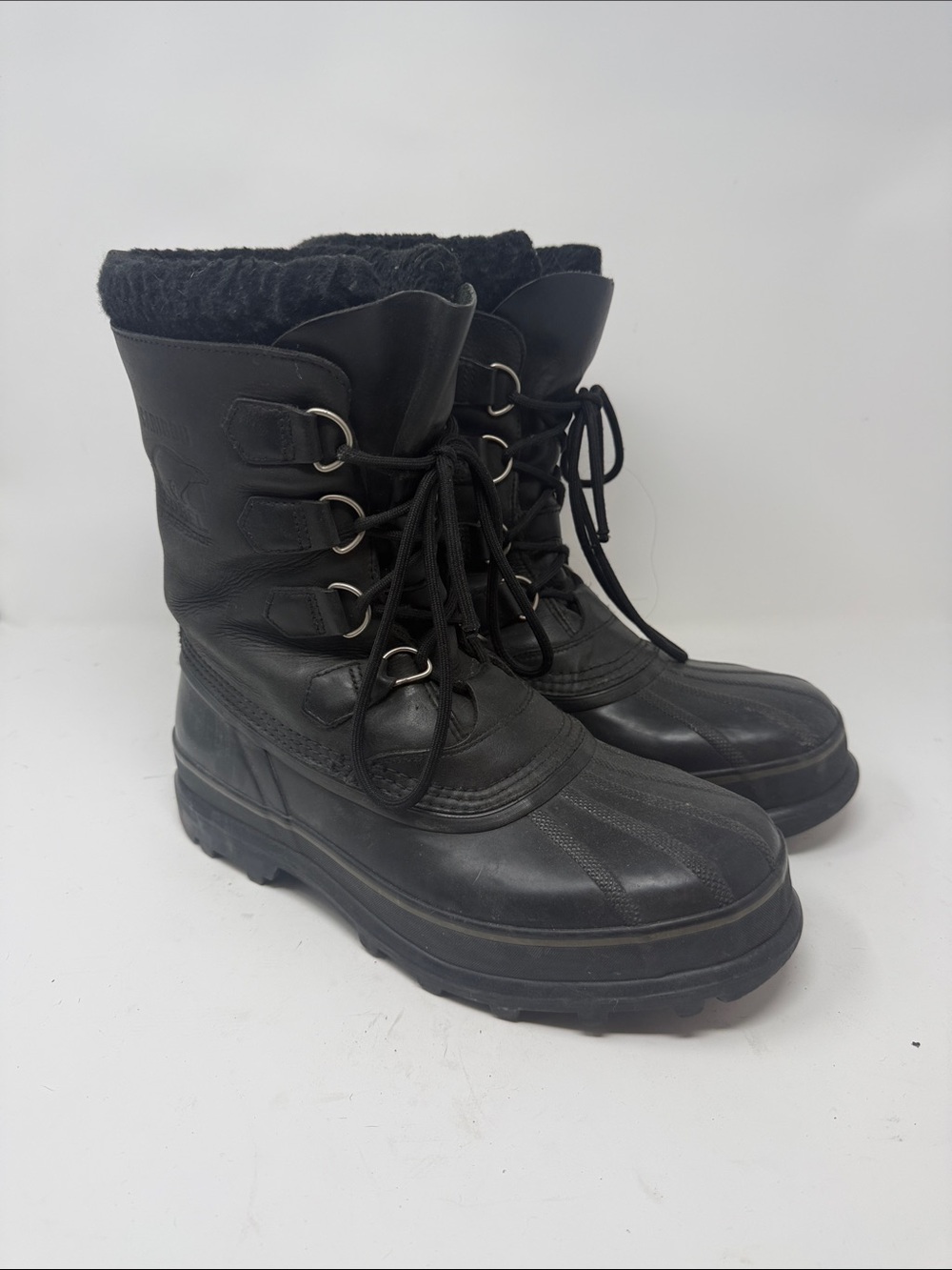 Sorel Black Insulated Lace-Up Winter Boots